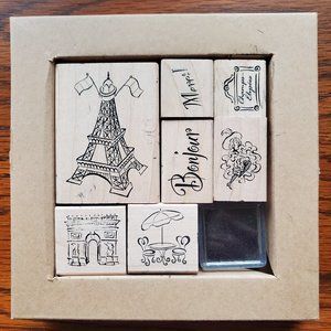 Paris Rubber Stamp Set